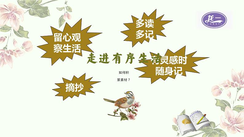 部编版语文七年级上册第四单元写作《思路要清晰》课件07