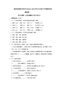 陕西省榆林市神木市2021-2022学年七年级下学期期末质量检测语文试题(word版含答案)