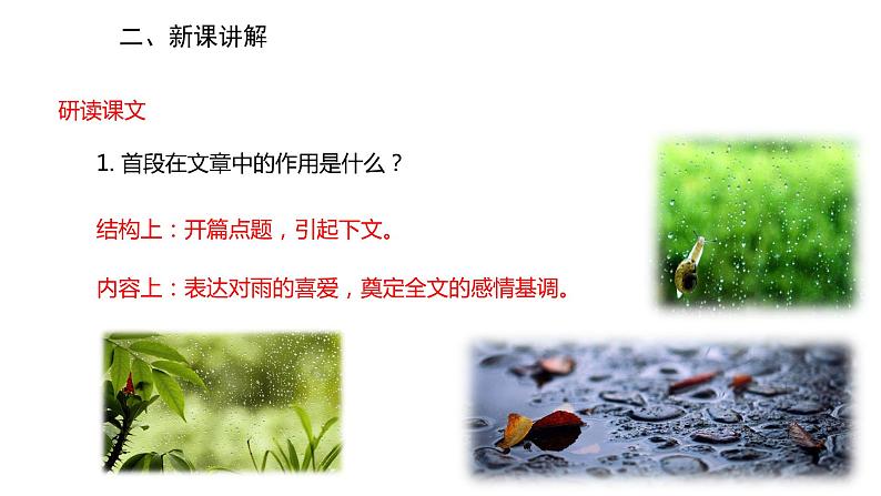 2022-2023学年度部编版七年级语文上册课件 3《雨的四季》08