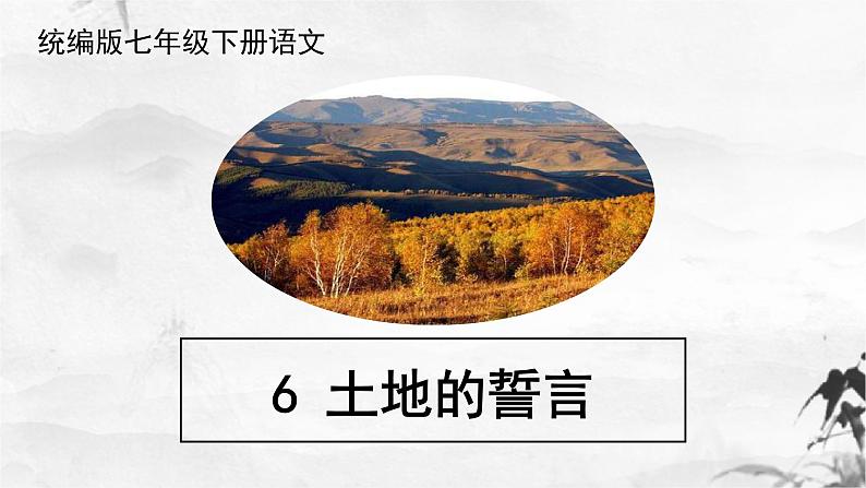 第8课《土地的誓言》课件第1页