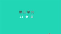 语文七年级下册11 老王习题课件ppt