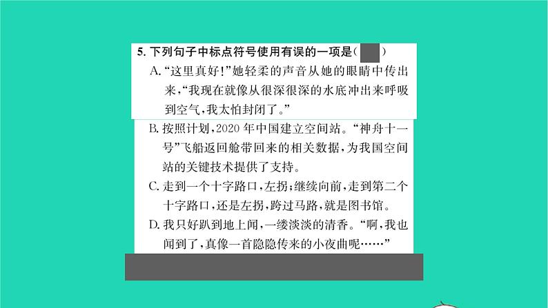 2022部编版语文七年级下册第六单元24带上她的眼睛课件第8页