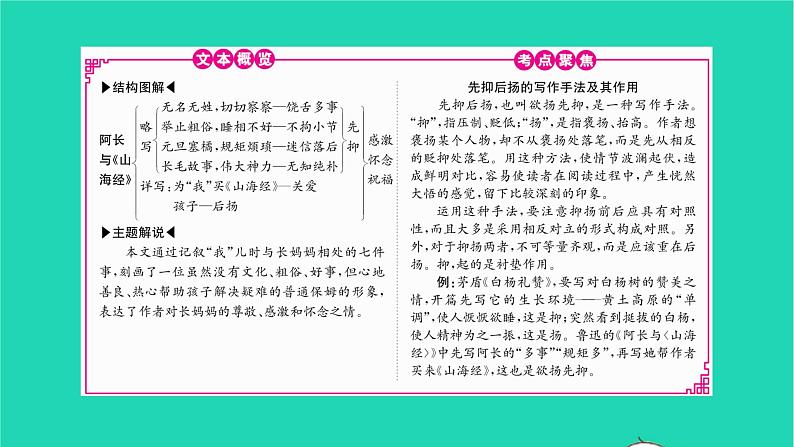 2022部编版语文七年级下册第三单元10阿长与山海经课件02