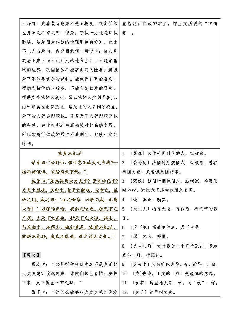 专题04 《孟子》三章（知识梳理）（解析版）第2页