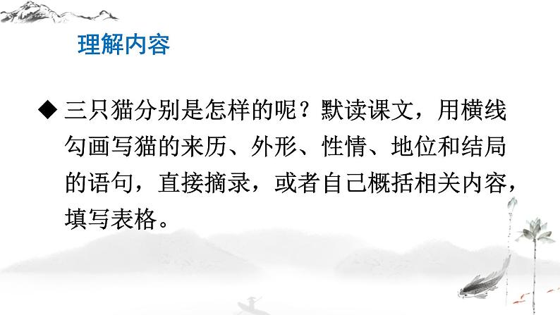 语文7上  第16课   猫阅读解析课件08