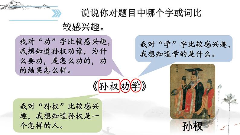 初中语文7下4 孙权劝学教学课件第1页