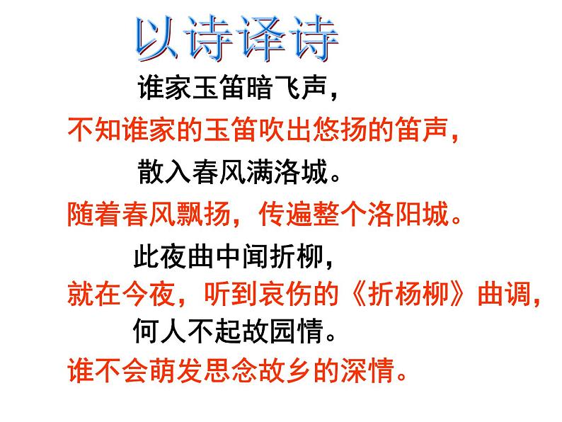 初中语文7下春夜洛城闻笛教学课件第5页