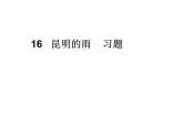 语文8上 16 昆明的雨 习题试题课件