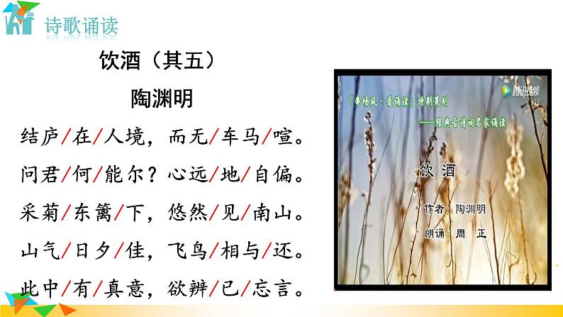 语文8上 饮酒（其五）教学课件04