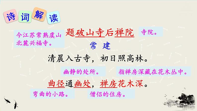 语文八下课外古诗词诵读教学课件第6页