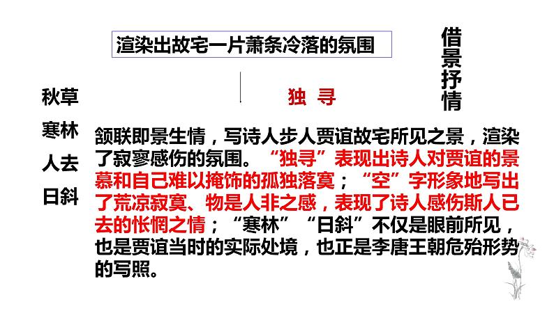 第三单元课外古诗词诵读《长沙过贾谊宅》课件   部编版语文九年级上册07