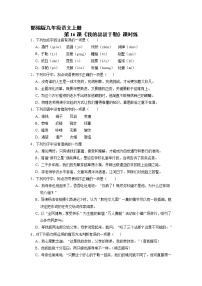 初中语文人教部编版九年级上册第四单元16 我的叔叔于勒达标测试