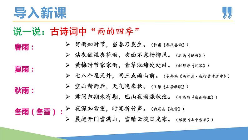 部编版七年级语文上册课件--第03课 雨的四季第2页