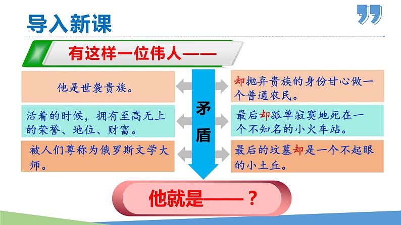 部编版八年级语文上册课件--第08课 列夫·托尔斯泰第1页