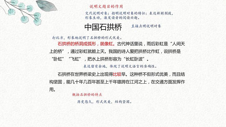 17 中国石拱桥 课时课件 初中语文人教部编版八年级上册06