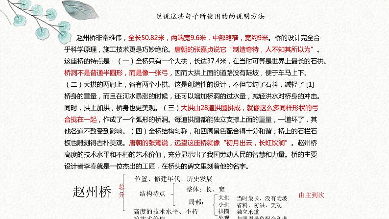 17 中国石拱桥 课时课件 初中语文人教部编版八年级上册08