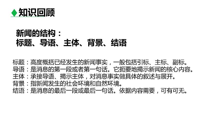 部编版八年级语文上册--第一单元《任务三 新闻写作》课件04
