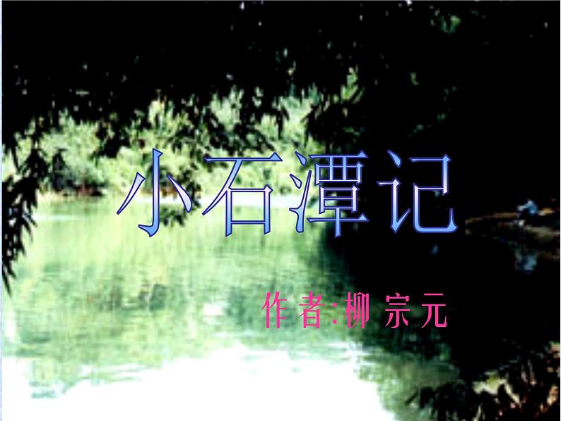 部编版语文八年级下册柳宗元10《小石潭记》教学课件第1页