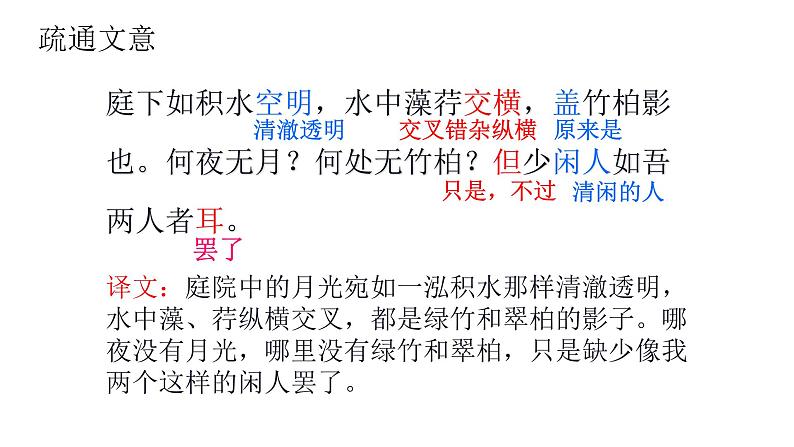 部编版语文八年级上册--11 《记承天寺夜游》课件08