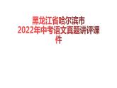 黑龙江省哈尔滨市2022年中考语文真题讲评课件