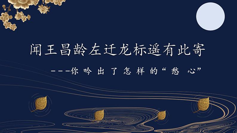 第4课《闻王昌龄左迁龙标遥有此寄》课件（共21张ppt）  2022-2023学年部编版语文七年级上册第1页