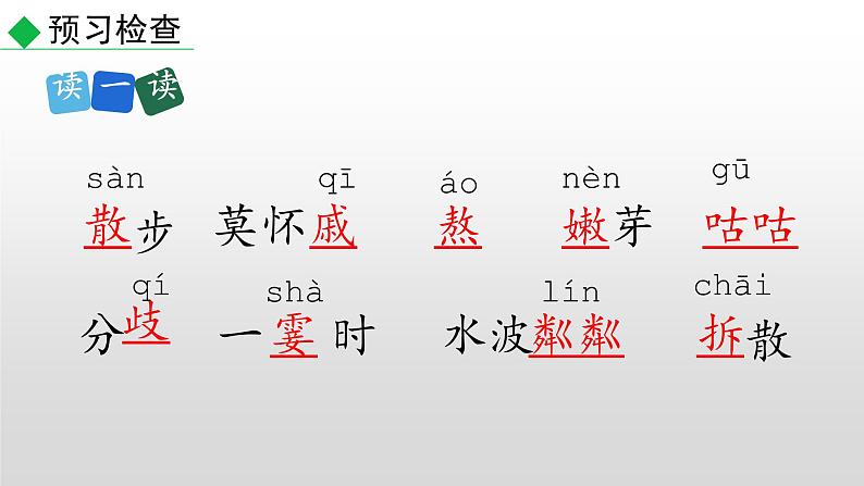 部编版七年级语文上册--6 散步-课件第6页