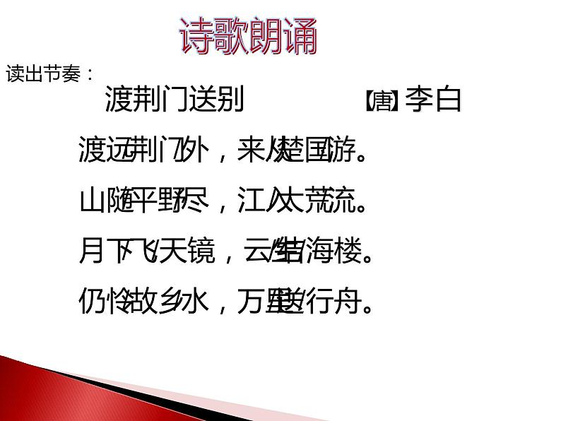 人教部编版八年级上册《渡荆门送别》教学课件06