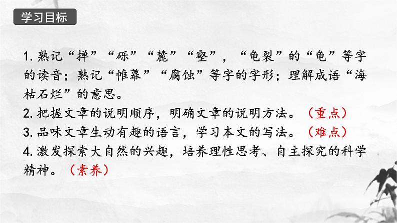 新人教部编版语文八下：第8课《时间的脚印》课件第2页