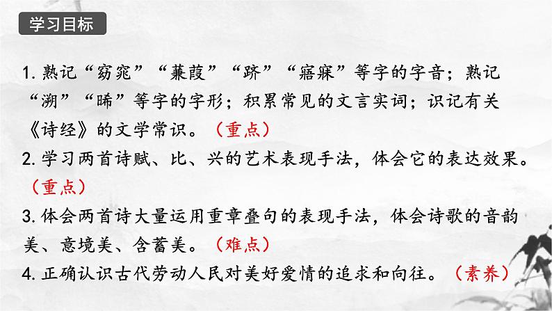 新人教部编版语文八下：第12课《诗经》二首-蒹葭 课件02
