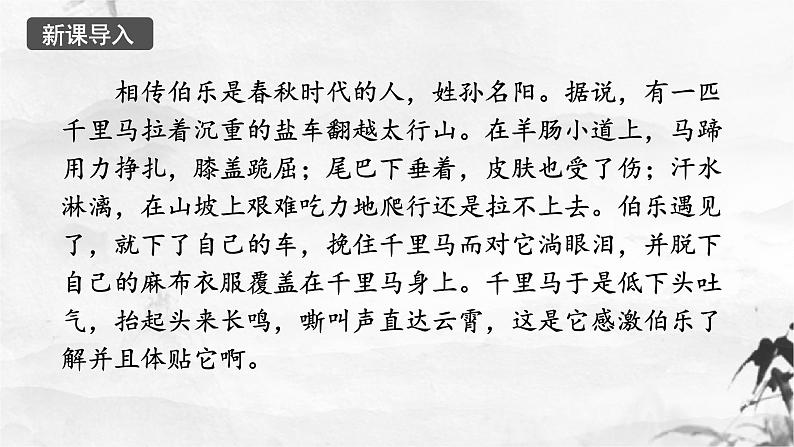 新人教部编版语文八下：第23课《马说》（第一课时）课件第1页