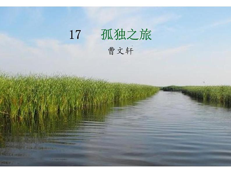 第17课《孤独之旅》课件（34张PPT）++2022-2023学年部编版语文九年级上册01