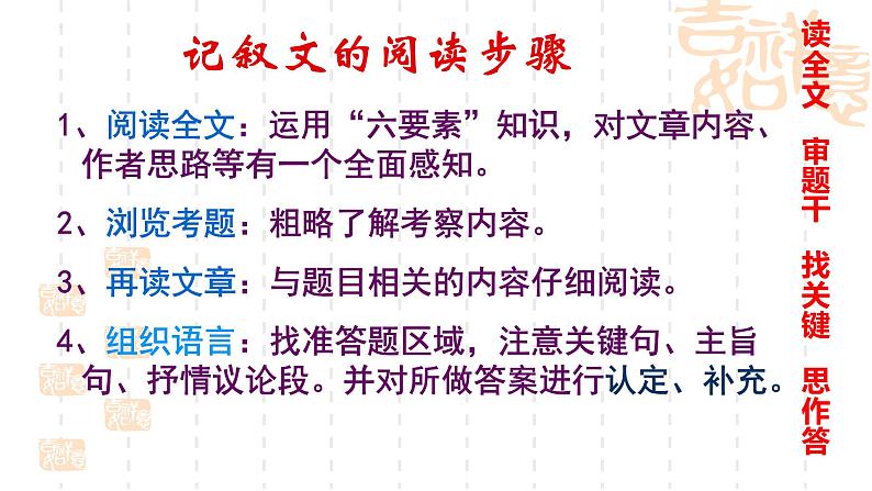 2023年中考语文专题复习-记叙文阅读课件（共72页）第4页