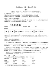 2022年海南省中考语文真题