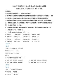 2022年湖北省恩施州中考语文真题（解析版）