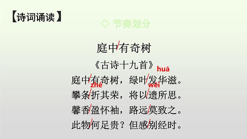 部编版八年级语文上册课件--第三单元课外古诗词诵读（《庭中有奇树》《龟虽寿》《赠从弟（其二）》《梁甫行》）04