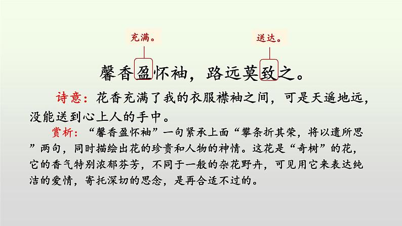 部编版八年级语文上册课件--第三单元课外古诗词诵读（《庭中有奇树》《龟虽寿》《赠从弟（其二）》《梁甫行》）07
