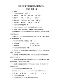初中语文人教部编版八年级上册9 三峡课堂检测