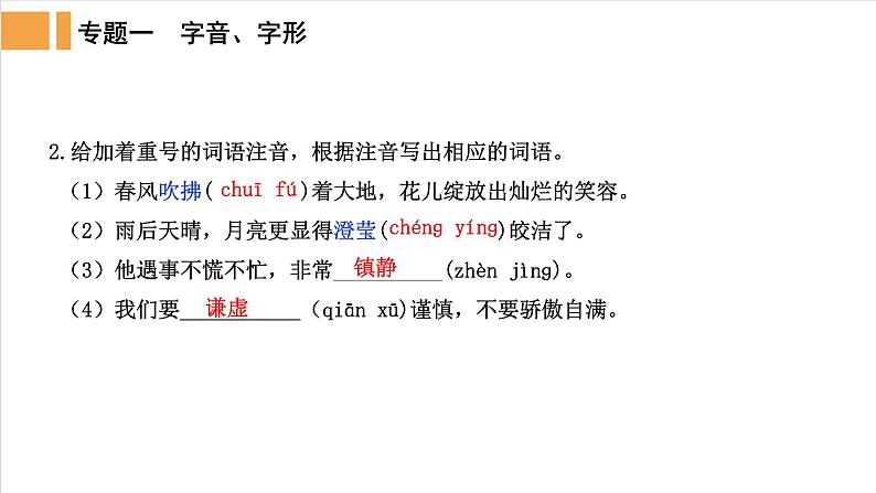 人教部编版语文中考《字音字形》精品课件PPT第4页