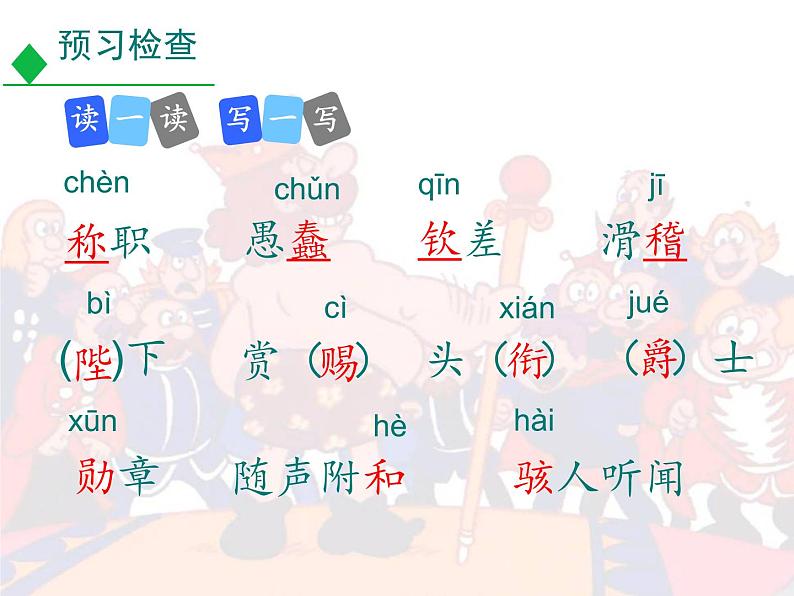人教部编版七年级语文上册 第19课《皇帝的新装》教学课件06