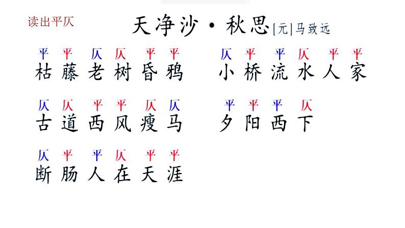 人教部编版七年级语文上册《天净沙 秋思》课件07