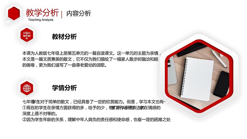 人教部编版七年级上册《散步》说课模板课件第5页