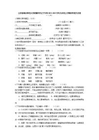江苏省南京师范大学附属中学江宁分校2022-2023学年九年级上学期月考语文试卷(含答案)