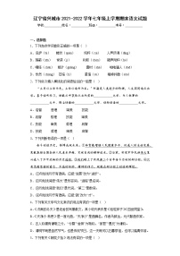 辽宁省兴城市2021-2022学年七年级上学期期末语文试题(含答案)