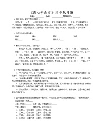 初中语文人教部编版九年级上册13* 湖心亭看雪同步达标检测题