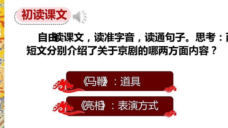 人教部编版六年级上册《京剧趣谈》教学课件第6页