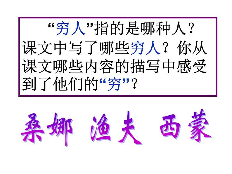 人教部编版六年级上册《穷人》课件第7页