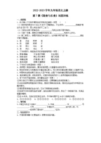 人教部编版九年级上册7 敬业与乐业优秀一课一练