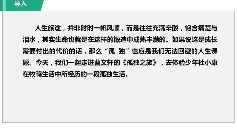 部编版九年级语文上册--17.孤独之旅（精品课件）01