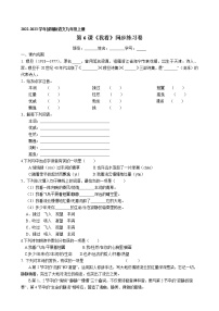 语文九年级上册6 我看复习练习题