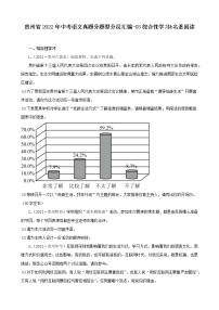 贵州省2022年中考语文真题分题型分层汇编-03综合性学习&名著阅读